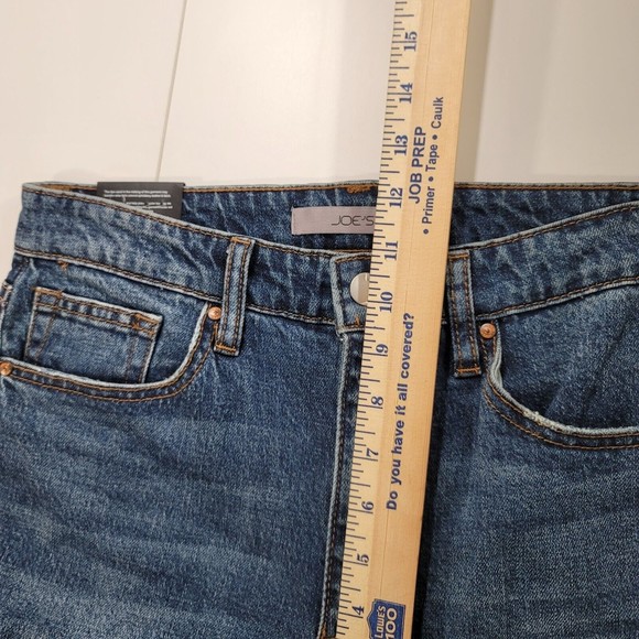 JOE'S JEANS Size 27 High Rise Straight Ankle Raw Hem Jeans Stretch Cotton NWT - Picture 4 of 9